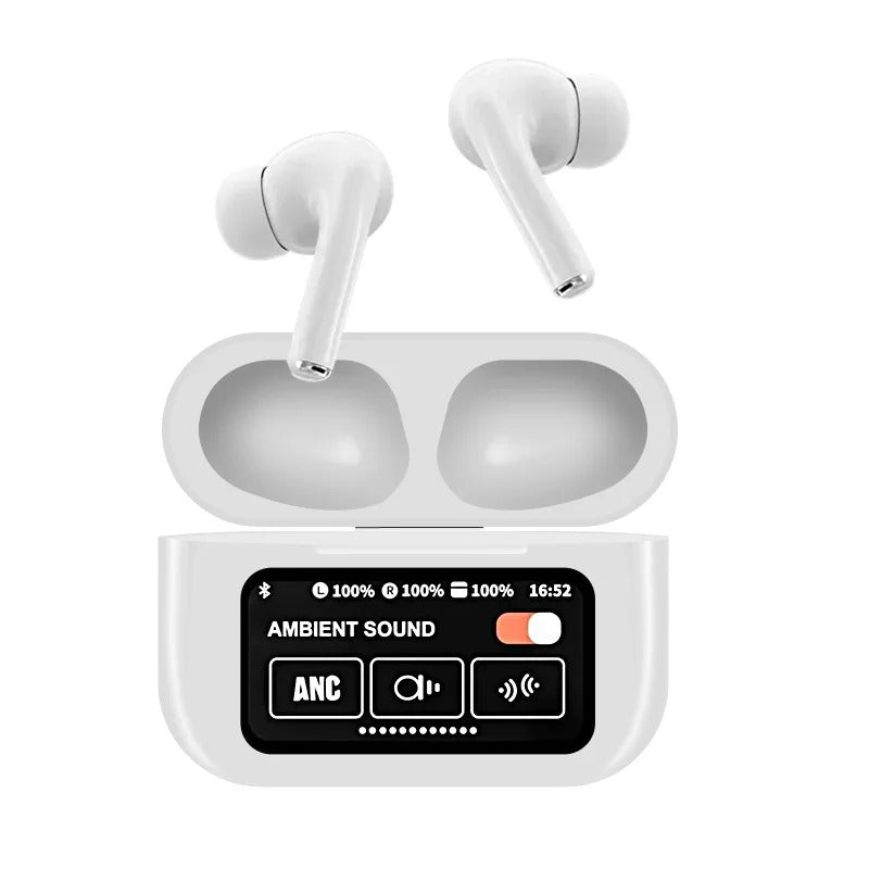 A9 Pro ANC/ENC Touch‑Screen Earbuds – Your Smart Sound Companion
