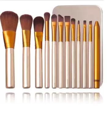 Naked Tin – 12 Pcs Professional Makeup Brush Cosmetic Beauty Make Up Brush Set