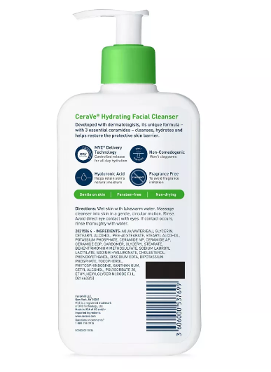 CeraVe - Hydrating Facial Cleanser - 355ml