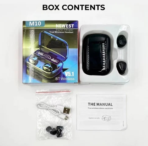 M10 WATERPROOF NEWEST WIRELESS EARBUDS V5.3