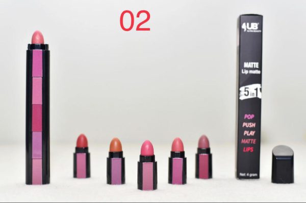 Matte Lipsticks | 5 In 1 | Waterproof | Long Lasting | Creamy Matte Lipsticks