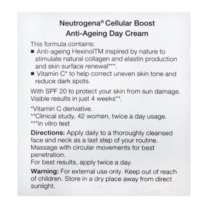 Neutrogena Cellular Boost Anti-ageing Day Cream Spf-20 (50ml)